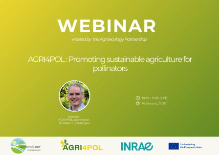 Webinar -  AGRI4POL: Promoting sustainable agriculture for pollinators